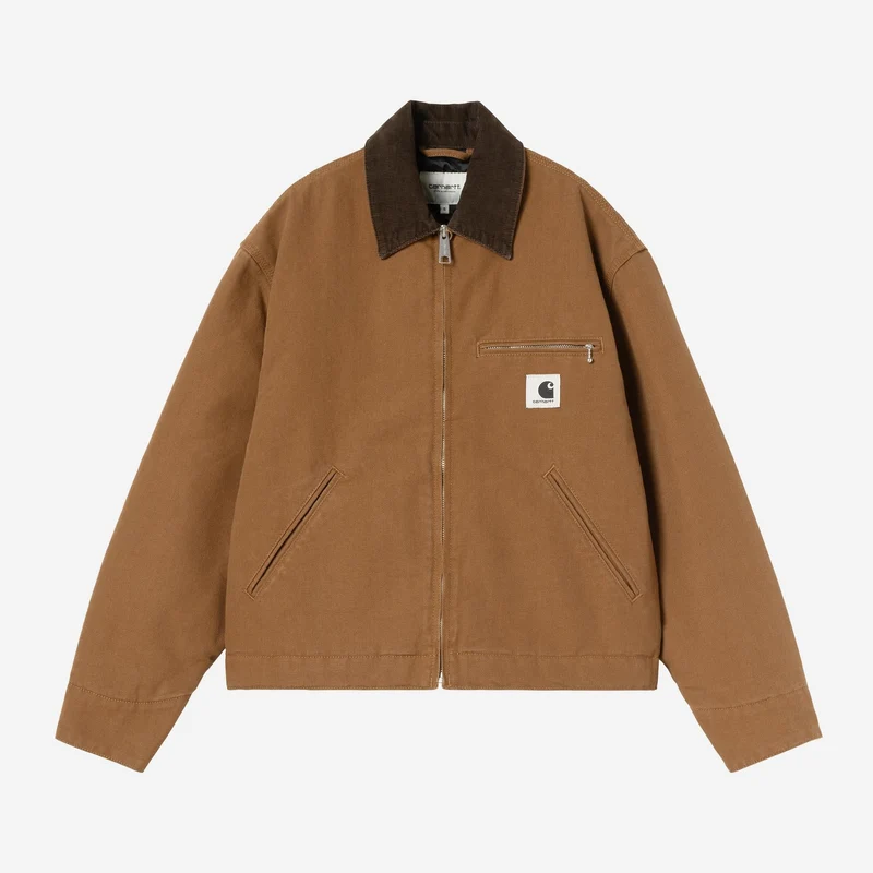 Carhartt WIP Kvinnor OG Detroit Jacka | WIP Hamilton Brun Tobak