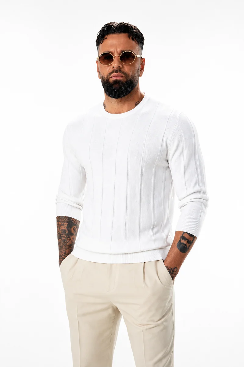Classic Knitwear Pullover White