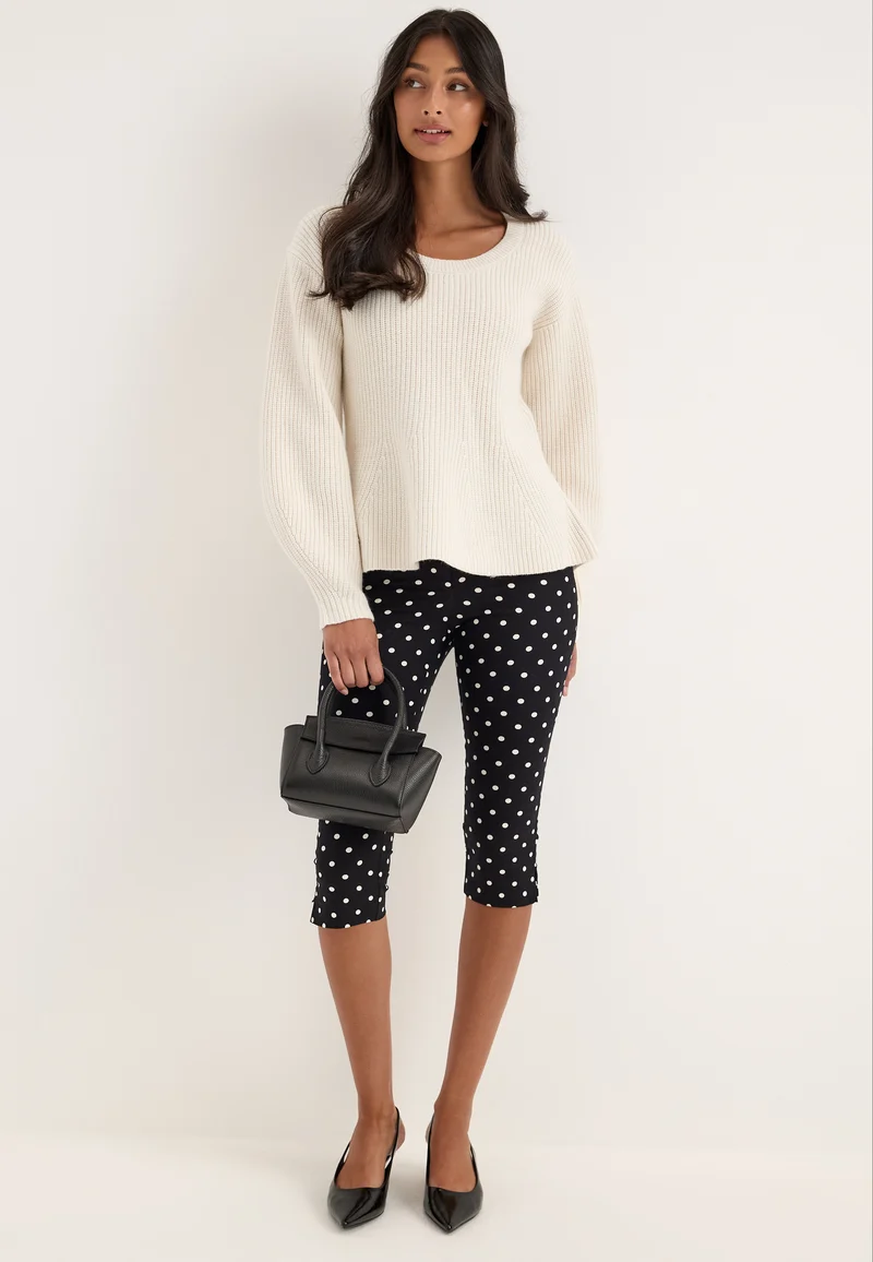 Slwellie Ls Shaped Knit U-neck