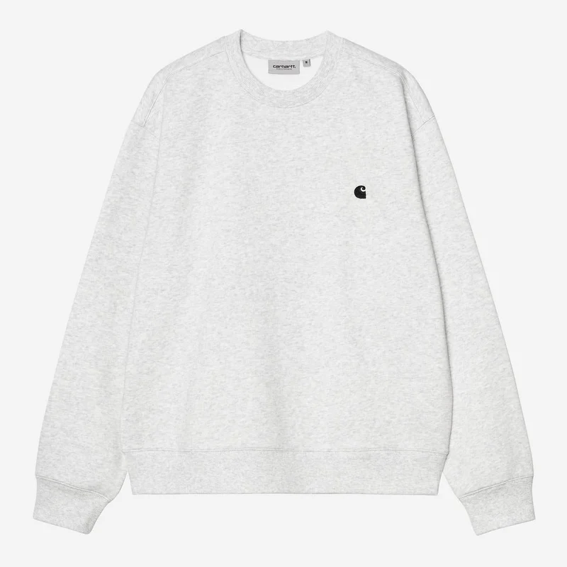 Carhartt WIP Herr Mack Sweatshirt | Ash Heather Black
