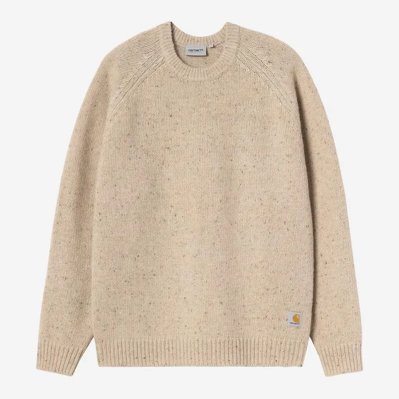Carhartt WIP Herrtröja med Anglistic-motiv | Spräcklig Fleur de Sel