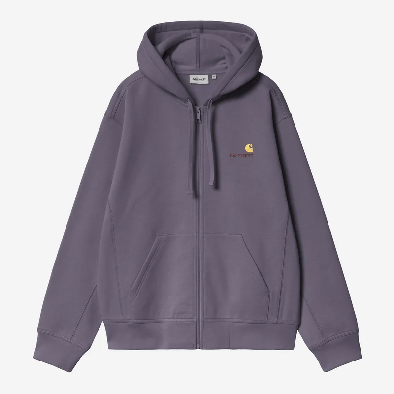 Carhartt WIP Herrhuvade American Script Jacka | Skuggig Lila