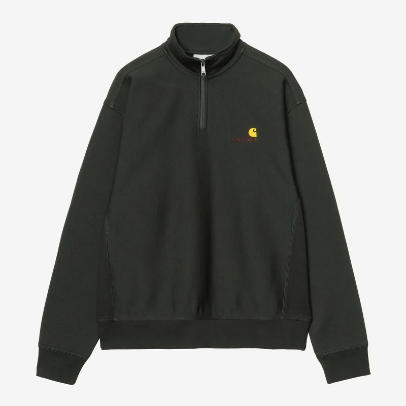 Carhartt WIP Herr Halv dragkedja American Script Träningströja | Korpen