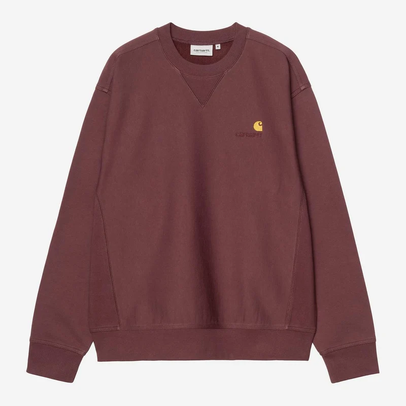 Carhartt WIP Herr American Script Träningströja | Amarone