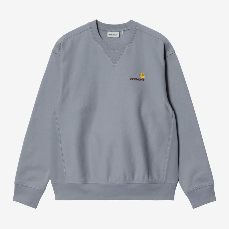 Carhartt WIP Herr American Script Träningstopp | Skuggig Blå