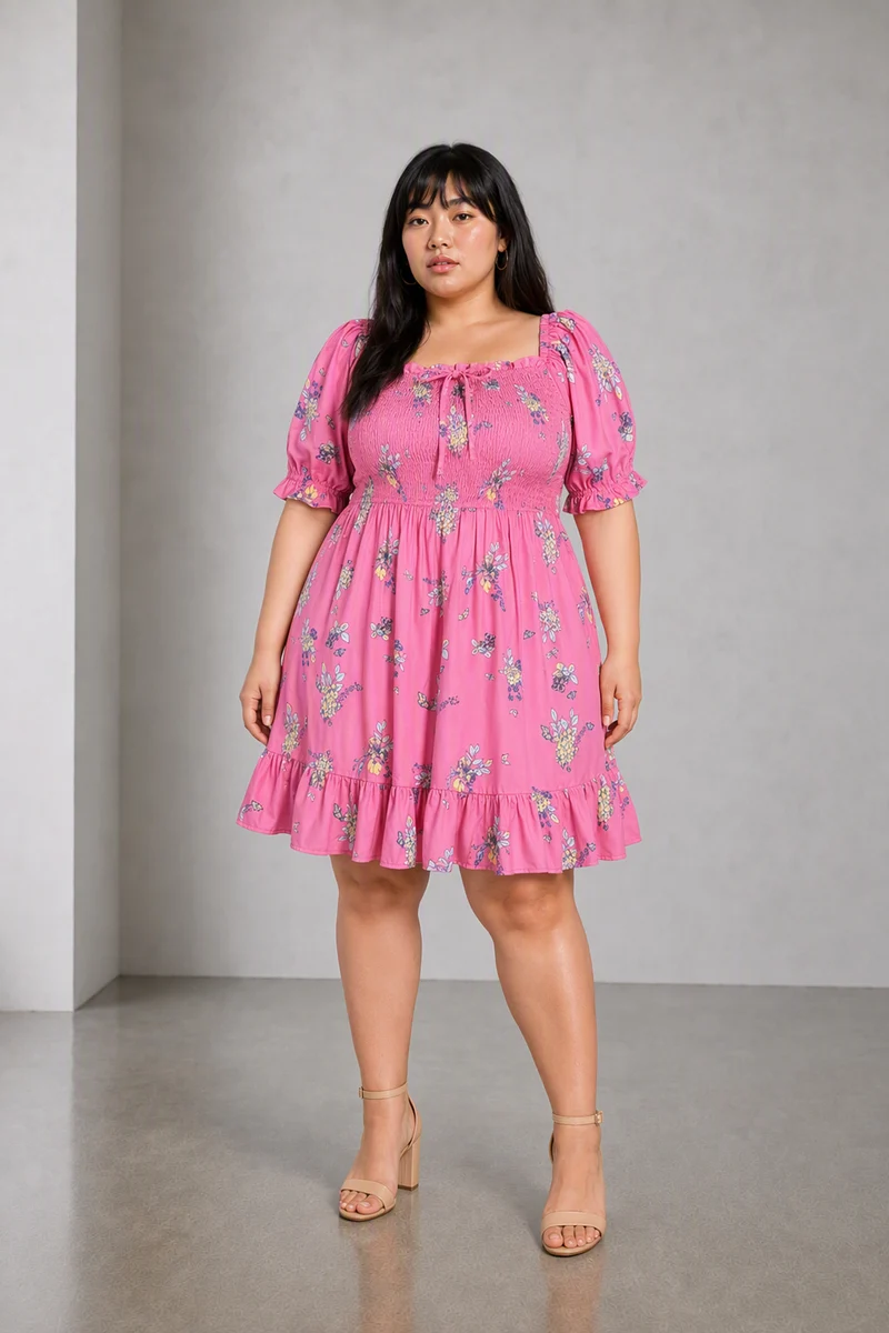 Sorrel|Cotton Tiered Smocking Dress