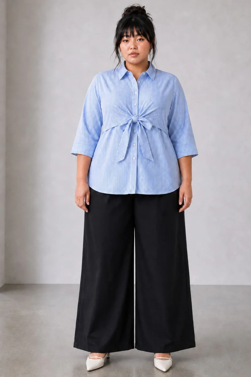 Civora|Cotton Shirt With Tieup