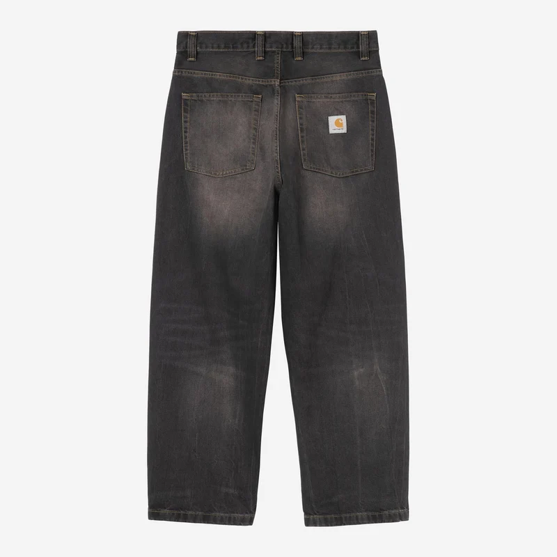 Carhartt WIP Herr Brandon Smith Jeansbyxor | Svarta Tobakstvättade