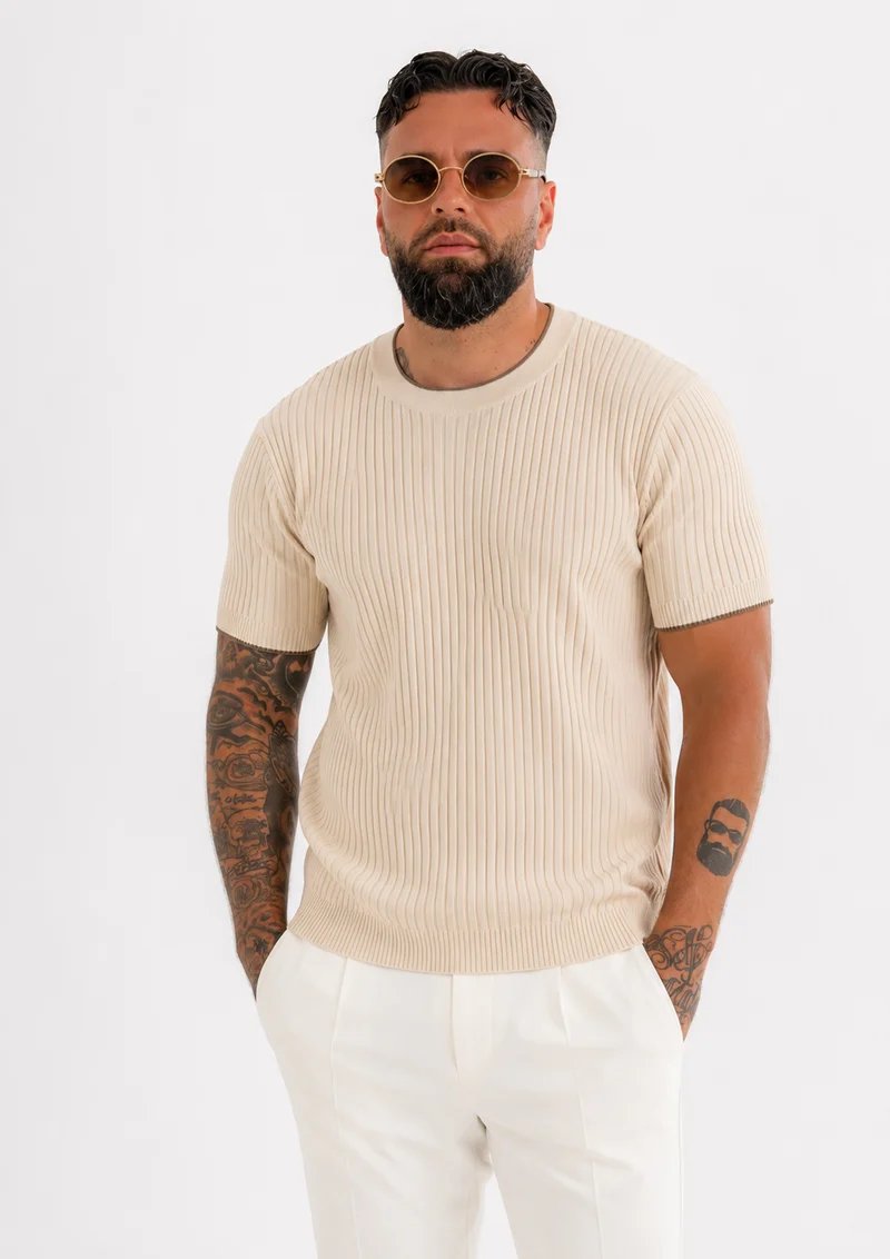 Frankies Essential Tee Beige