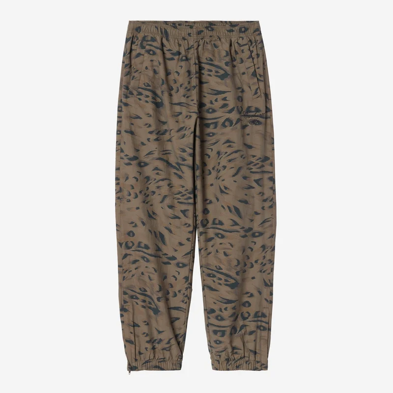 Carhartt WIP Travon-byxor för män | Ankfjädermönster i cypress