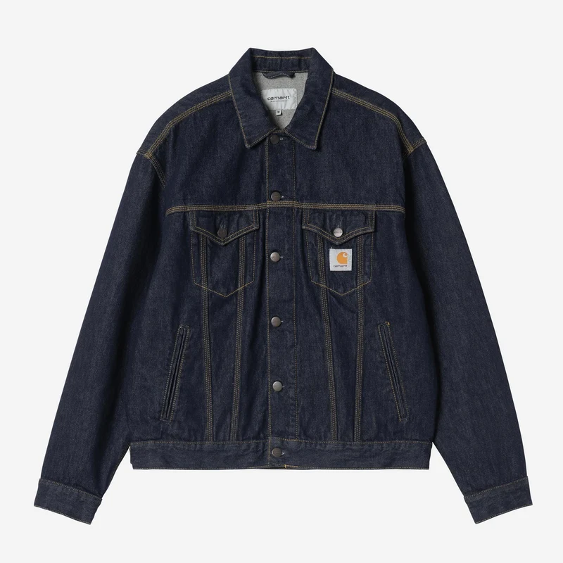 Carhartt WIP Herr Helston Jacka | Blå Sköljd