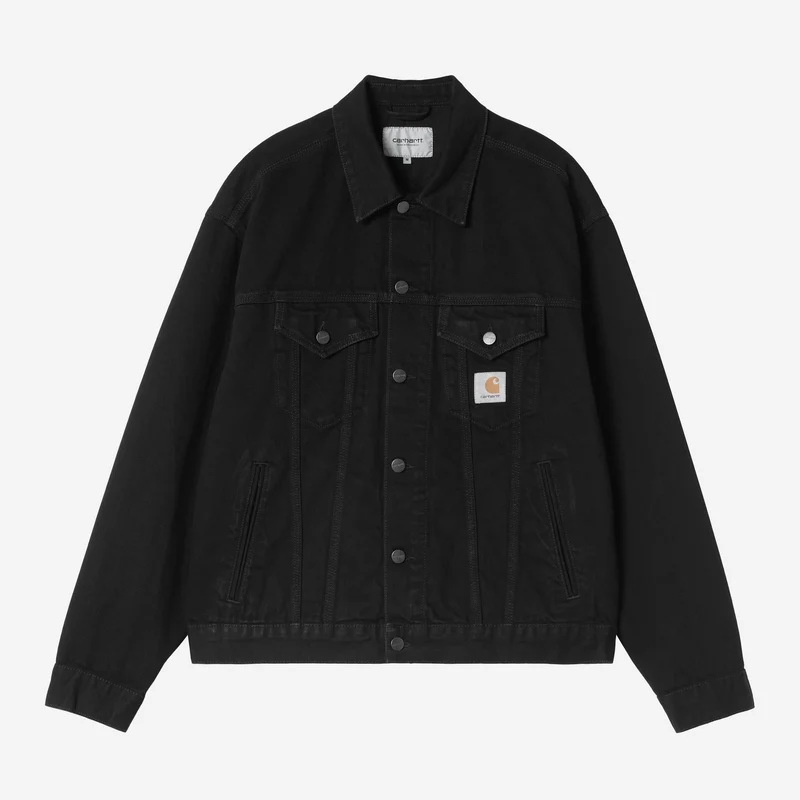 Carhartt WIP Herr Helston Jacka | Svart Sköljd