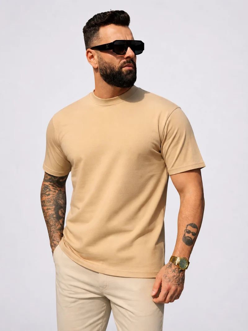 Frankies T-Shirt Camel