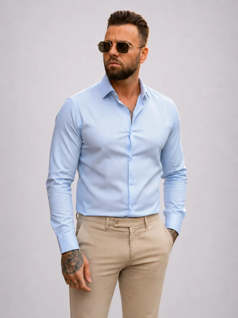 Overhemd Regular Fit Light Blue