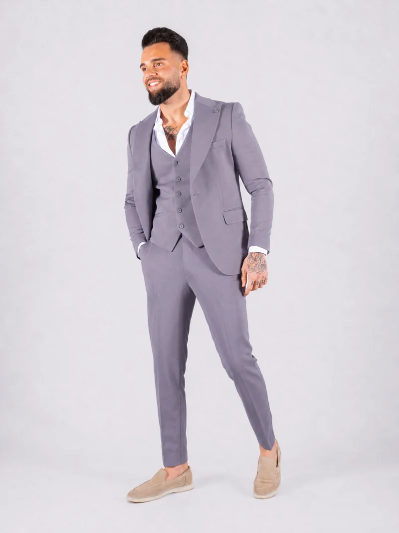 Suit three piece Havana dark grey