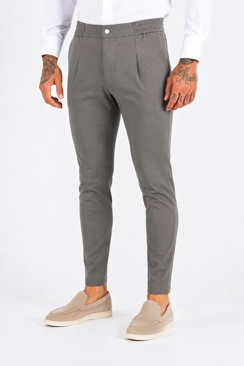 Tapered Pantalon Grey