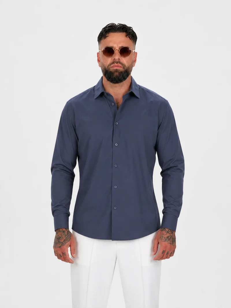 Shirt Elastico navy blue