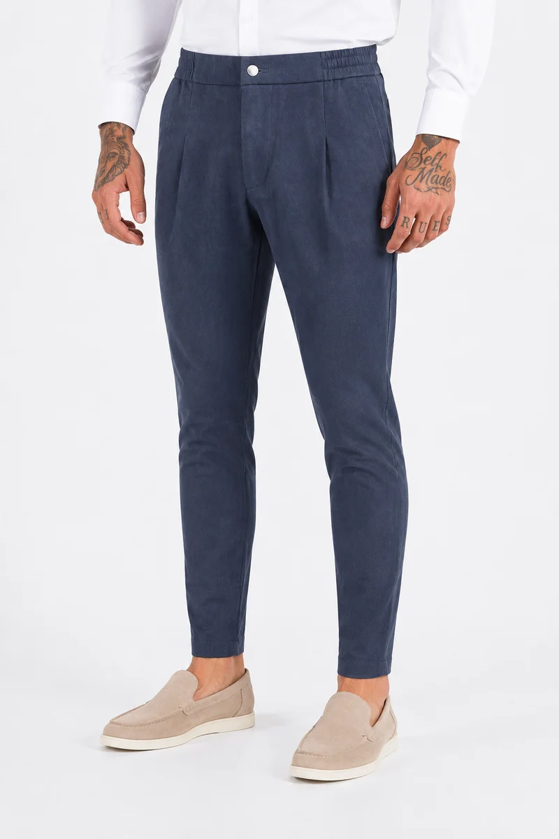 Tapered Pantalon Navy