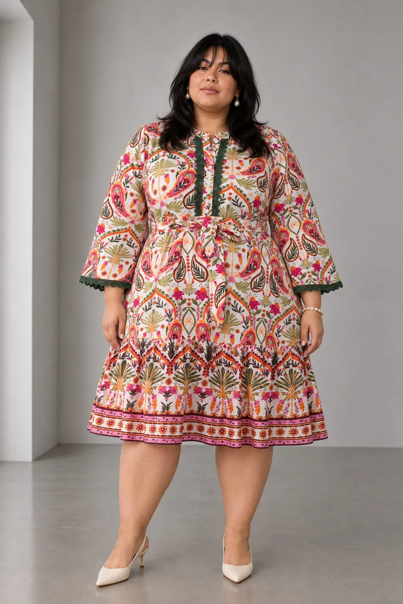 Nisca|Cotton Tiered Mini Dress