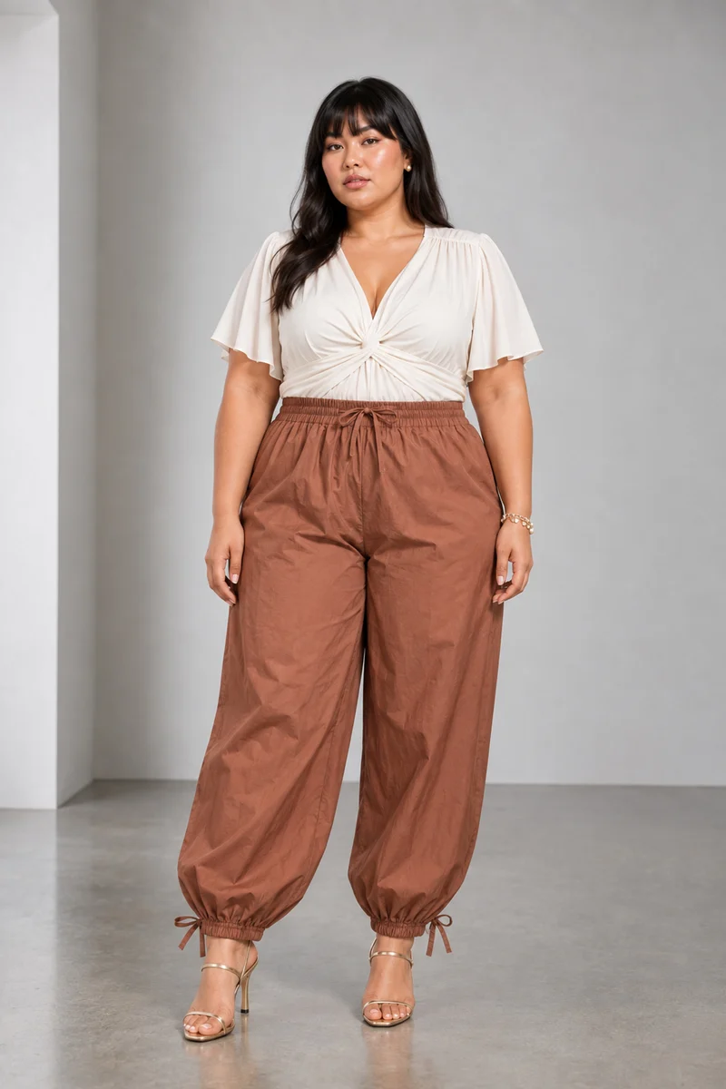 Cedra|Cotton Pullon Balloon Pants