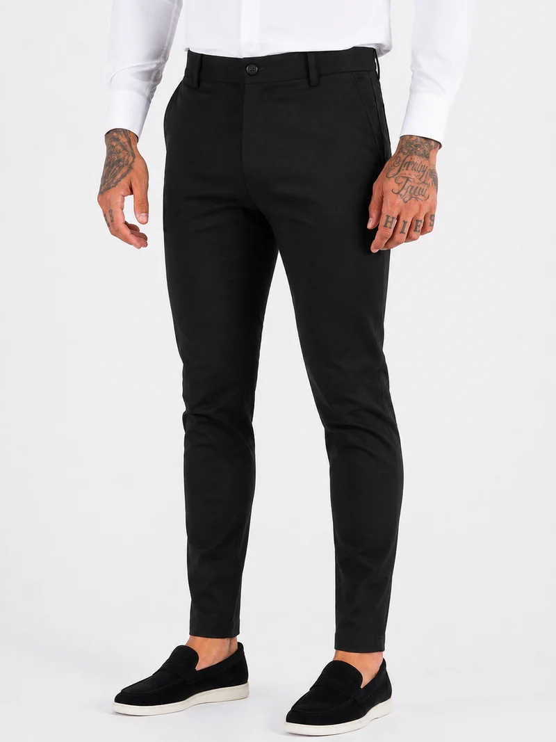 Pantalon Regular Fit Black