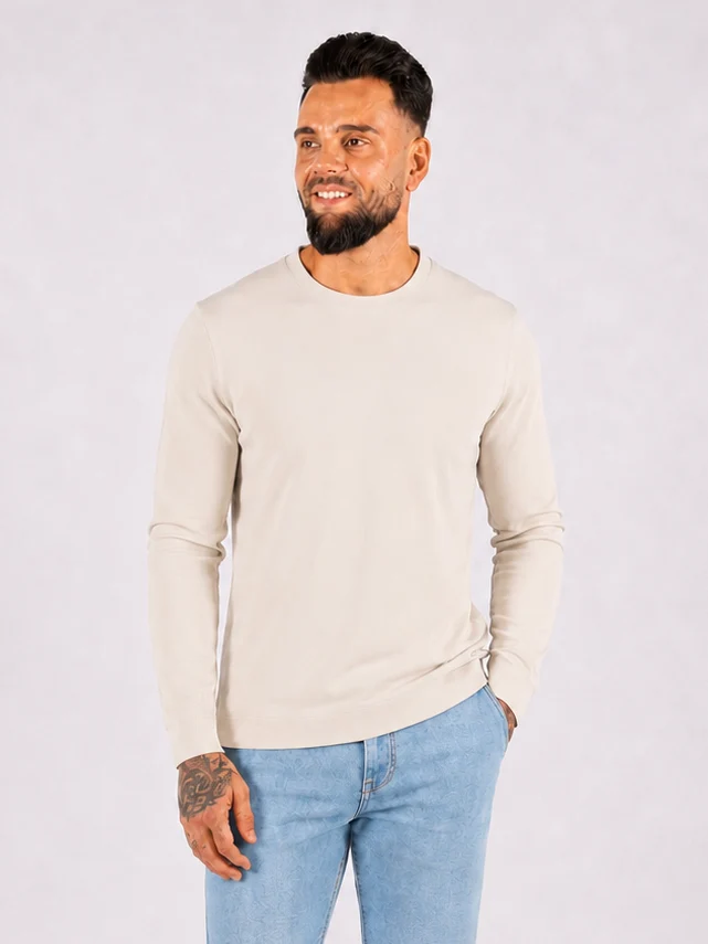 Crewneck Sweatshirt - Beige