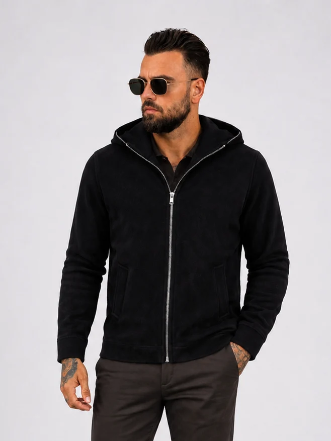 Zip Hoodie Black