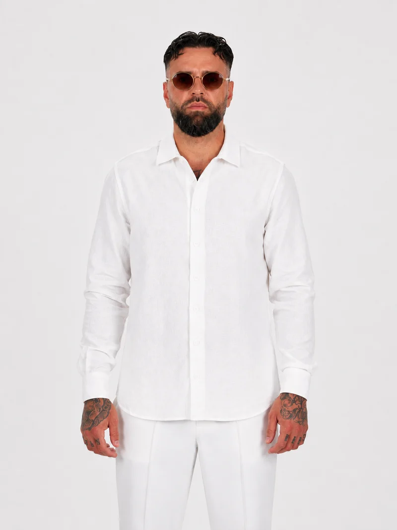 Classic Linen Shirt White