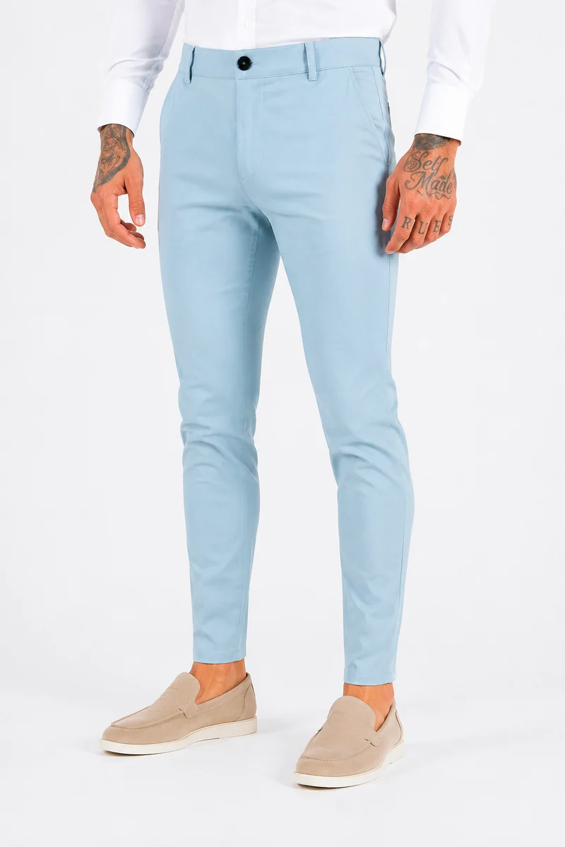 Super stretch pantalon light green