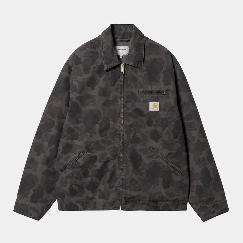 Carhartt WIP Herr Duck Detroit Jacket - Duck Green / Grafit