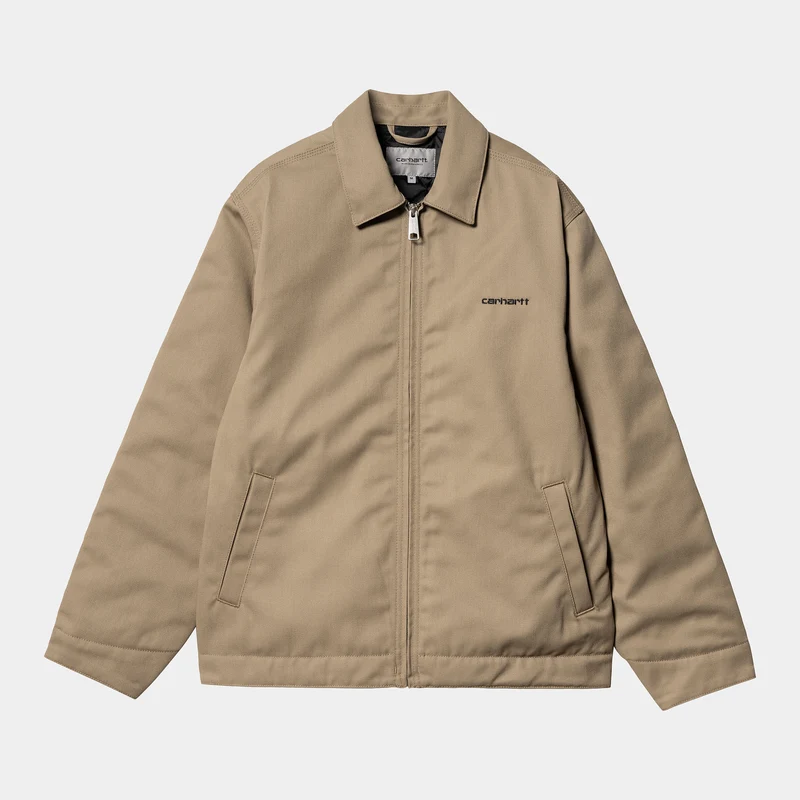 Carhartt WIP Man Module Script Jacka - Läder / Svart