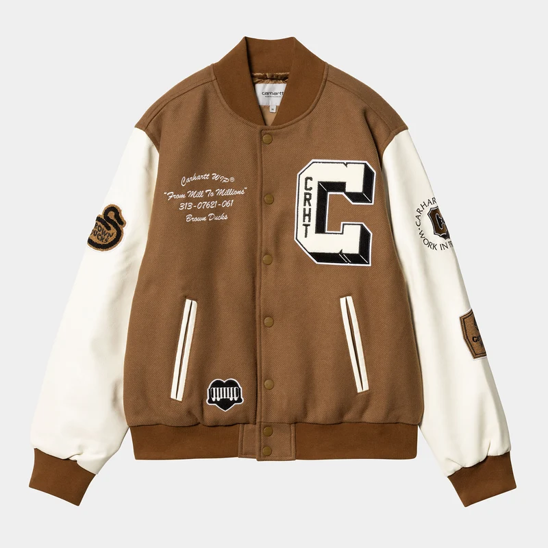 Carhartt WIP Herr Brown Ducks Bomberjacka - Hamilton Brown / Wax