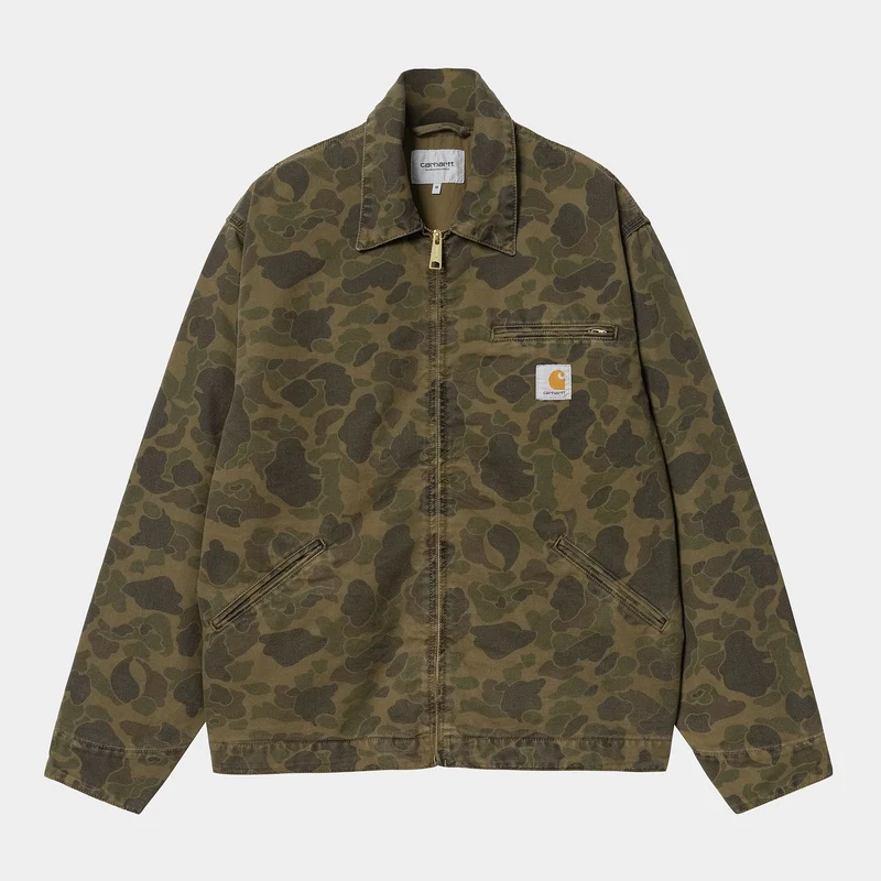 Carhartt WIP Herr Duck Detroit Jacka - Duck Green / Office Green
