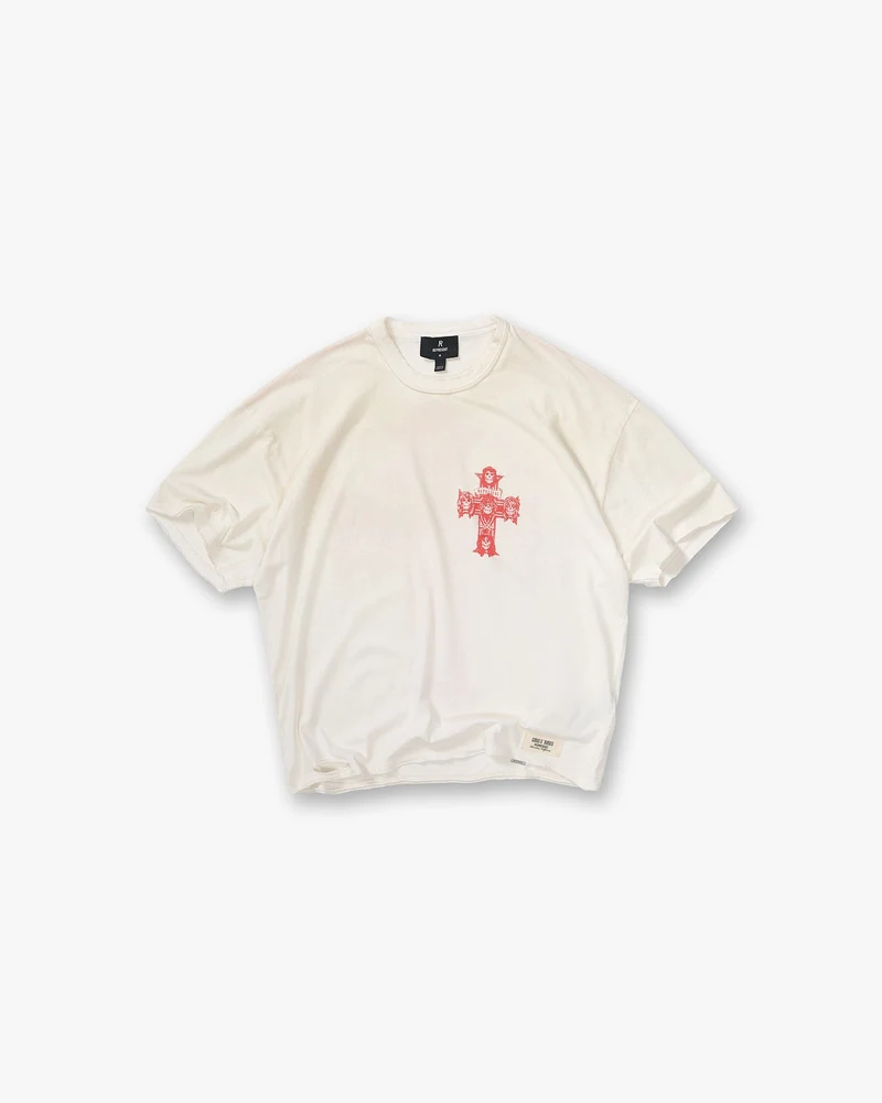 Represent X Guns N' Roses Pasadena T-Shirt - Washed Ecru
