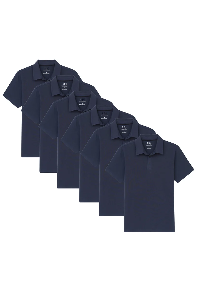Organic Polo Shirt 6 Pack / Navy
