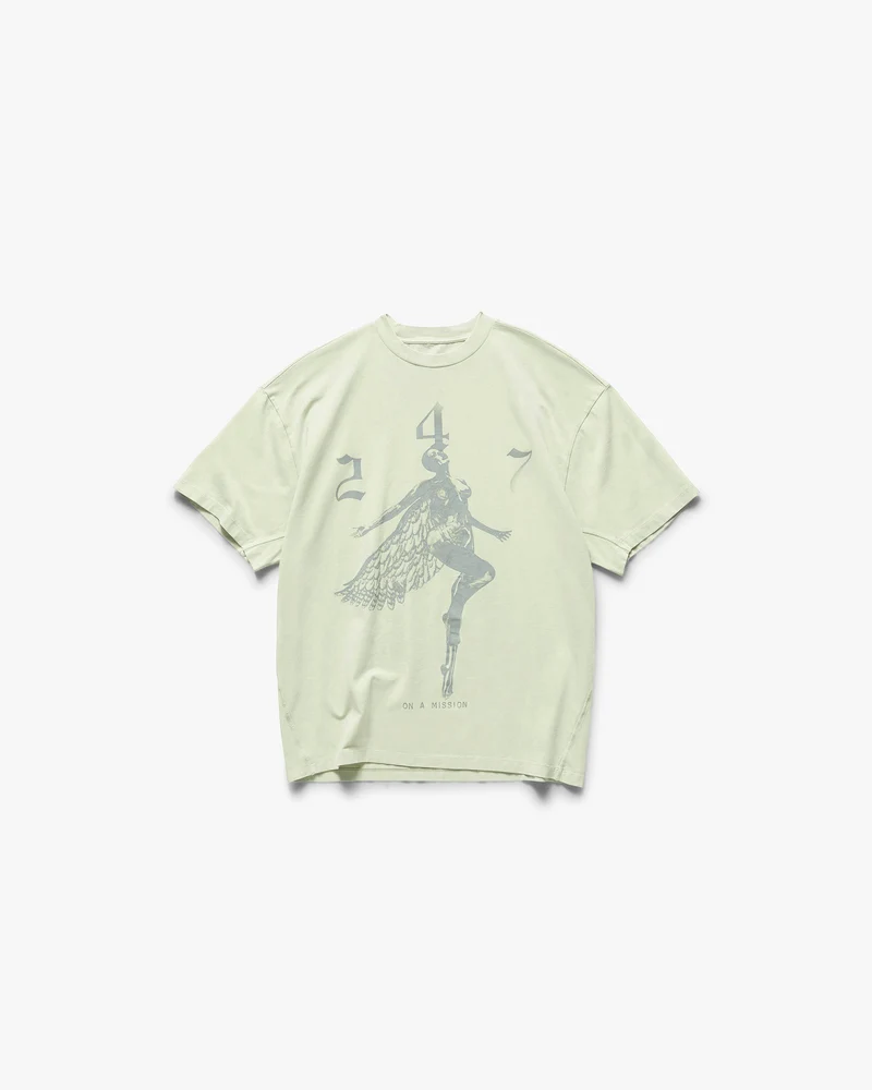 247 Fallen Angel Graphic T-Shirt - Fern