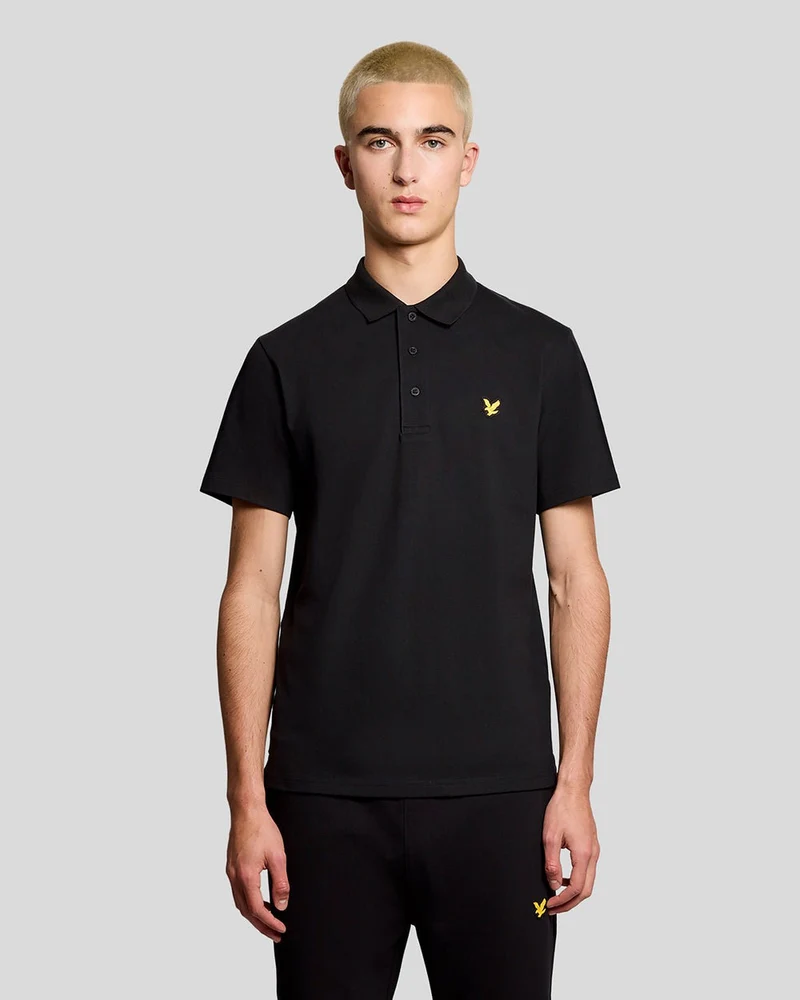 Lyle & Scott Herr Sports Core pikétröja | Kolsvart