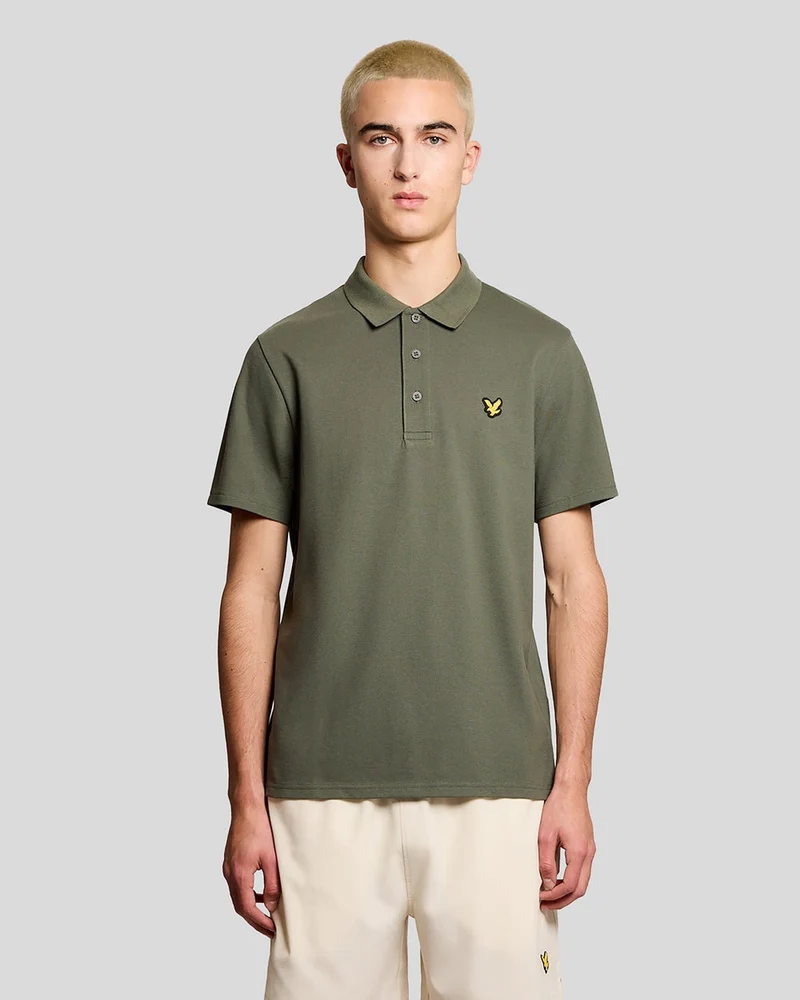 Lyle & Scott Herr Sports Core pikétröja | Kaktusgrön