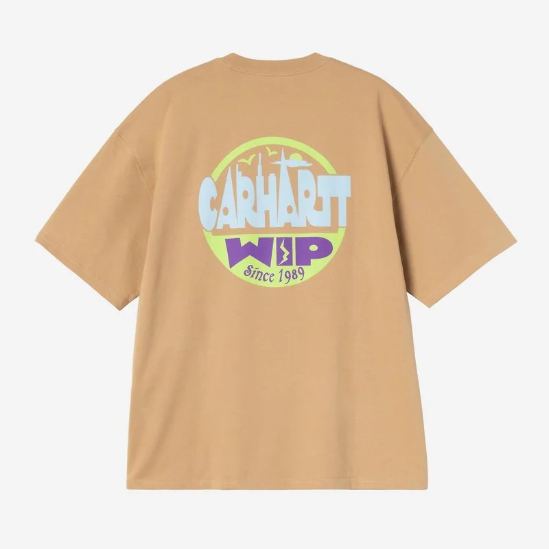 Carhartt WIP Män LuggT-shirt med åldersmärkning | Dusty Hamilton Brown