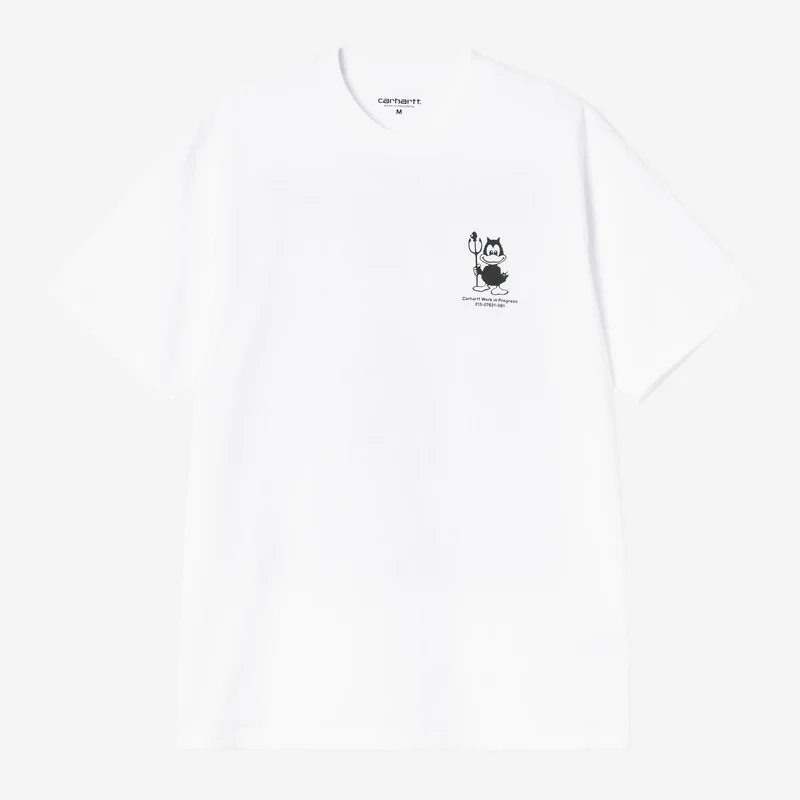 Carhartt WIP Herr-T-shirt med stötfångarmotiv | Vit