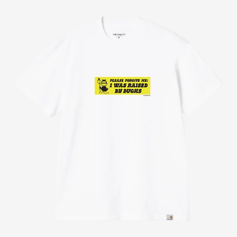 Carhartt WIP Herr T-shirt med stötfångardekaler | Vit