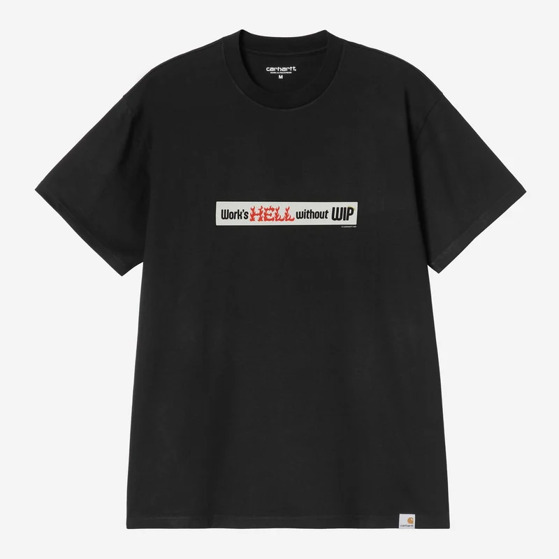 Carhartt WIP Herr T-shirt med stötfångardekaler | Svart