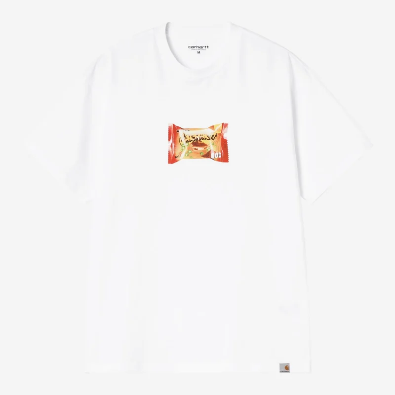 Carhartt WIP Herr T-shirt med snacks i form av vägkanten | Vit