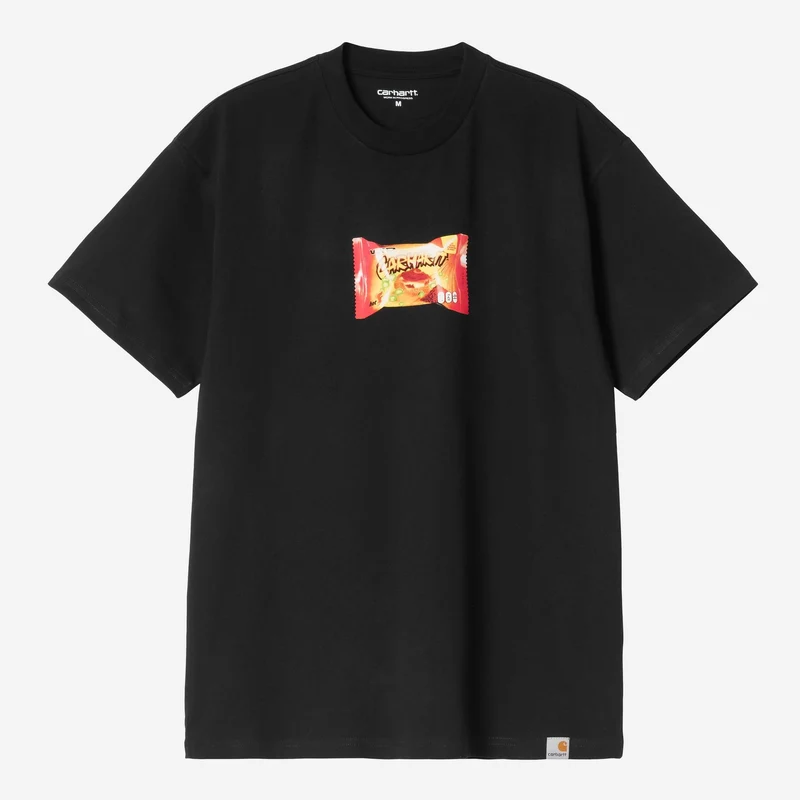 Carhartt WIP Herr T-shirt med snacks i form av vägkanten | Svart