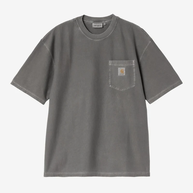 Carhartt WIP Herr-T-shirt med lösa fickor | Svart, plaggfärgad