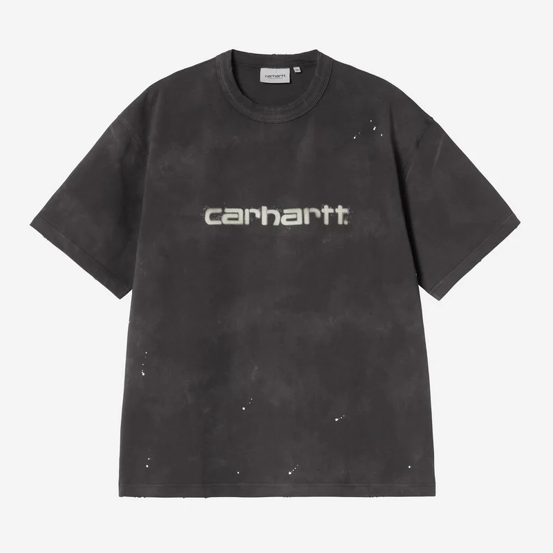 Carhartt WIP Herr Målare T-shirt | Svart Destroy Wash Splatter