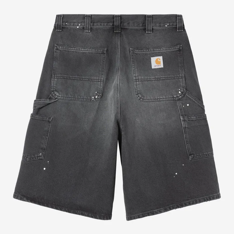 Carhartt WIP Herr OG Single Knee Kort | Svart Destroy Wash-färgstänk