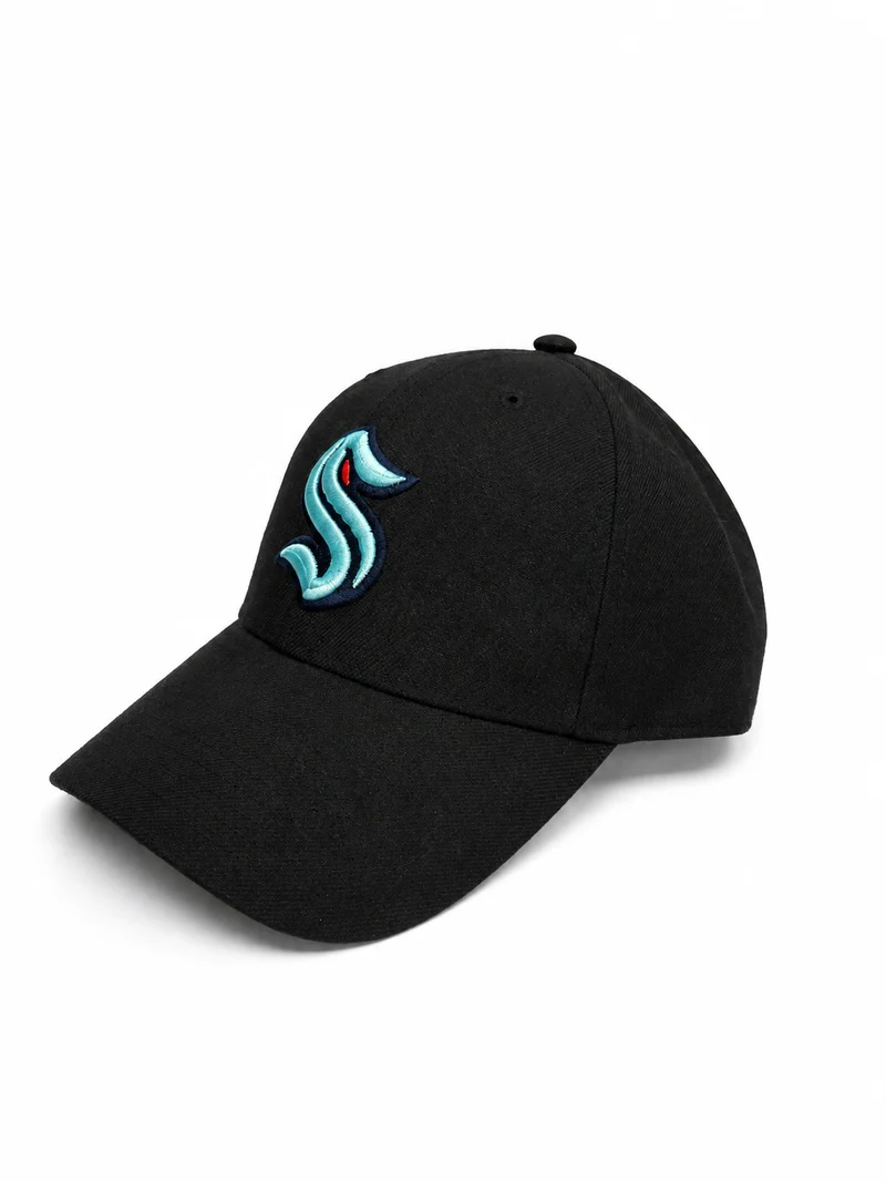 '47 Brand Unisex Seattle Kraken Snapback-keps | Svart