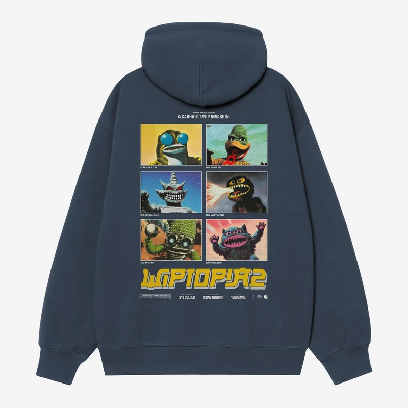 Carhartt WIP Wiptopia II Hoodie Herr | Blå