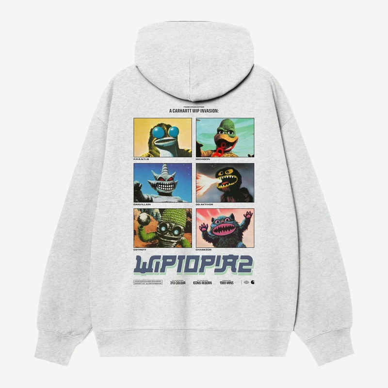Carhartt WIP Wiptopia II Hoodie Herr | Ash Heather